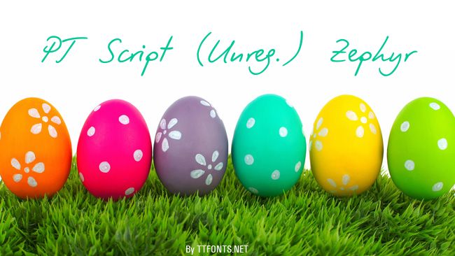 PT Script (Unreg.) Zephyr example