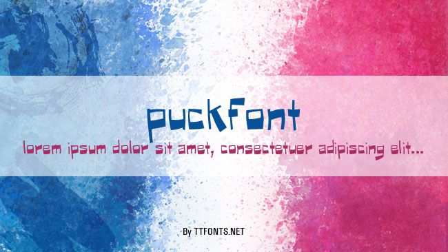 Puckfont example