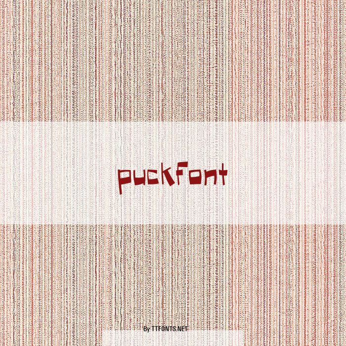 Puckfont example