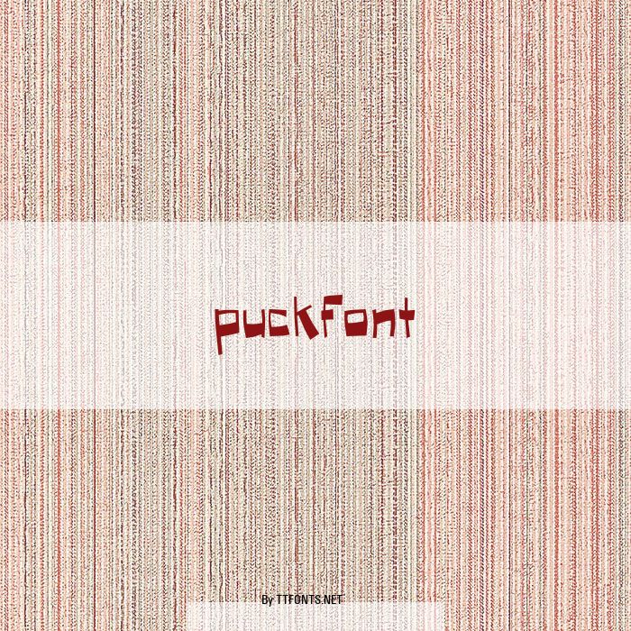 Puckfont example