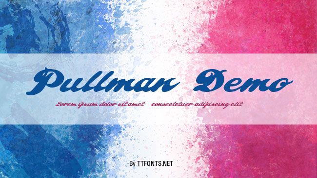Pullman  Demo example