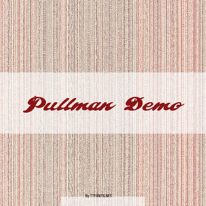 Pullman  Demo example