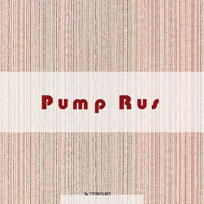 Pump Rus example