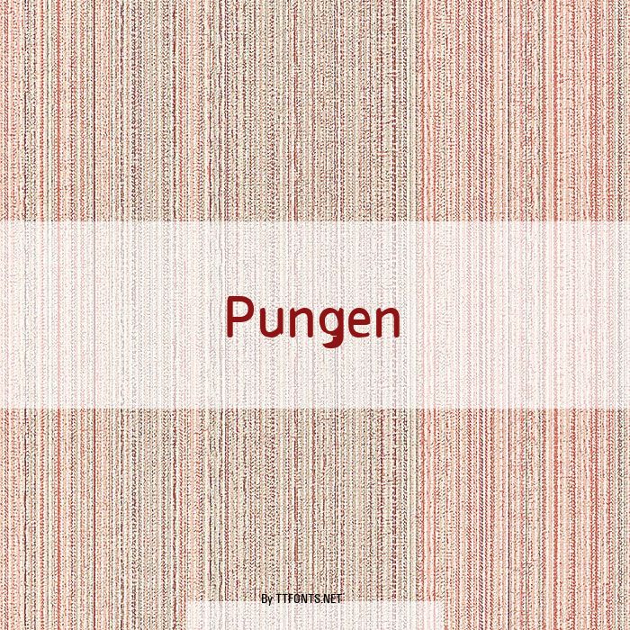 Pungen example
