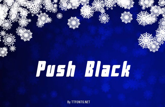 Push Black example