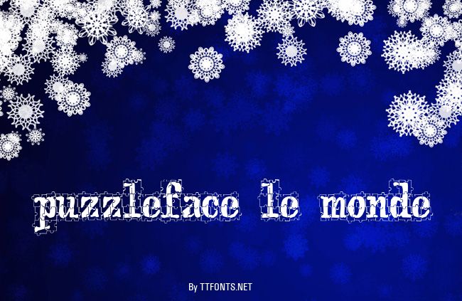 puzzleface le monde example