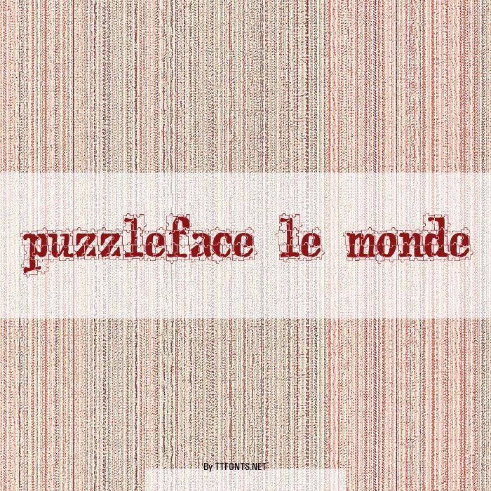 puzzleface le monde example