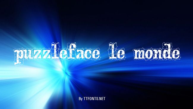 puzzleface le monde example