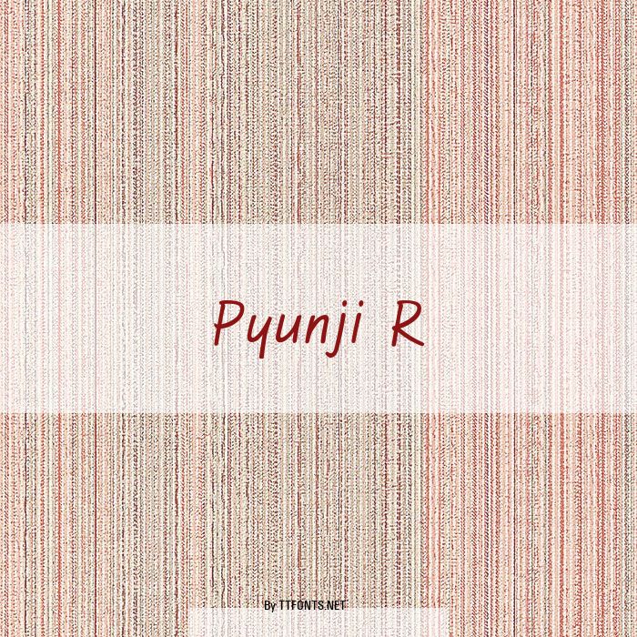 Pyunji R example
