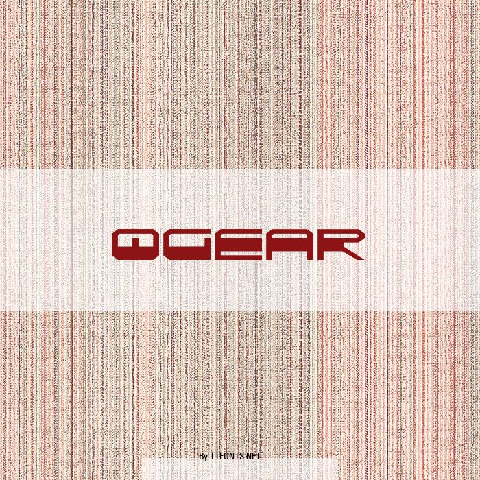 QGEAR example
