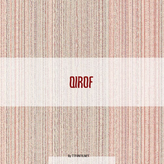 Qirof example