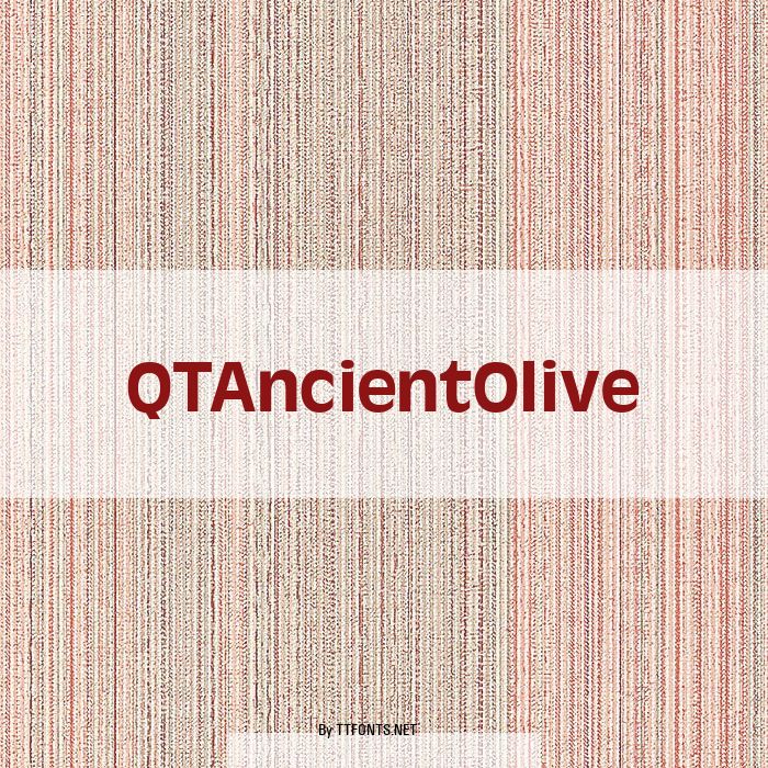 QTAncientOlive example