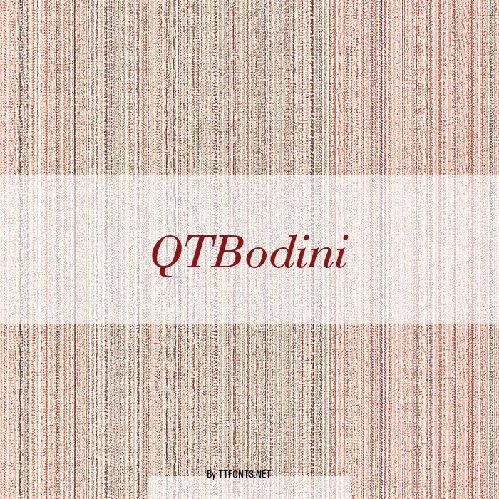 QTBodini example