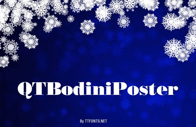 QTBodiniPoster example