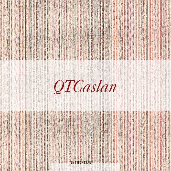 QTCaslan example