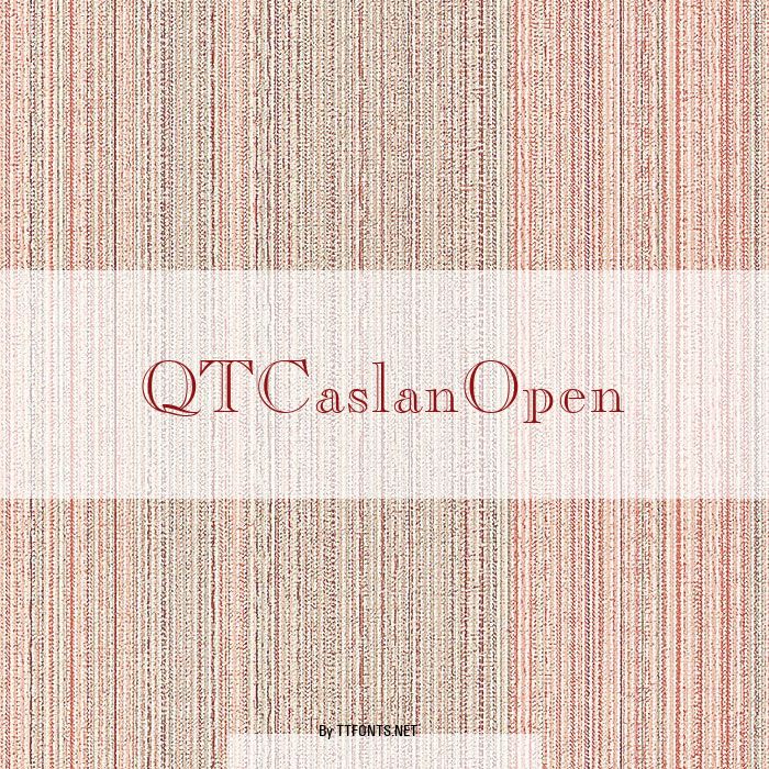 QTCaslanOpen example