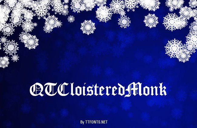 QTCloisteredMonk example