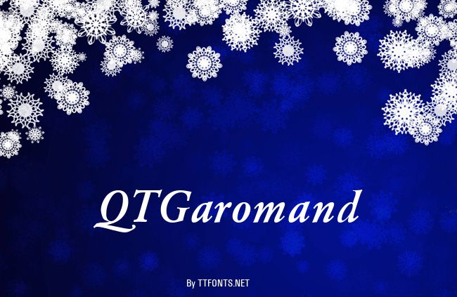 QTGaromand example