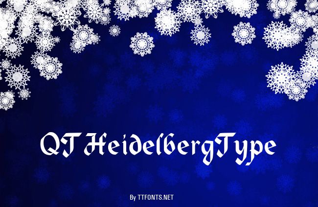 QTHeidelbergType example