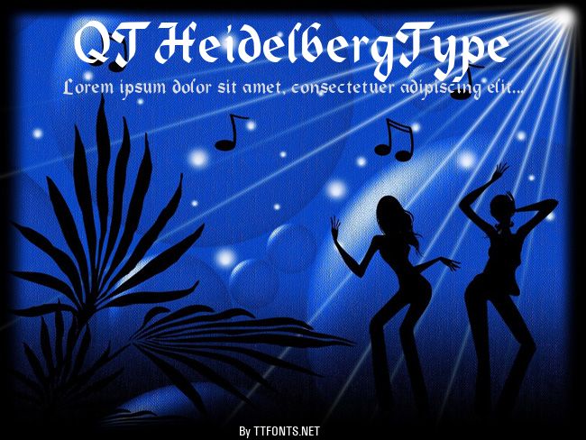 QTHeidelbergType example