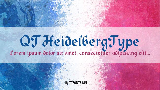 QTHeidelbergType example