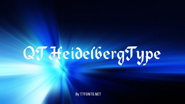 QTHeidelbergType example