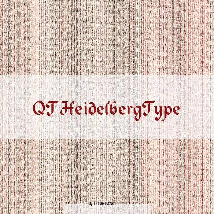 QTHeidelbergType example