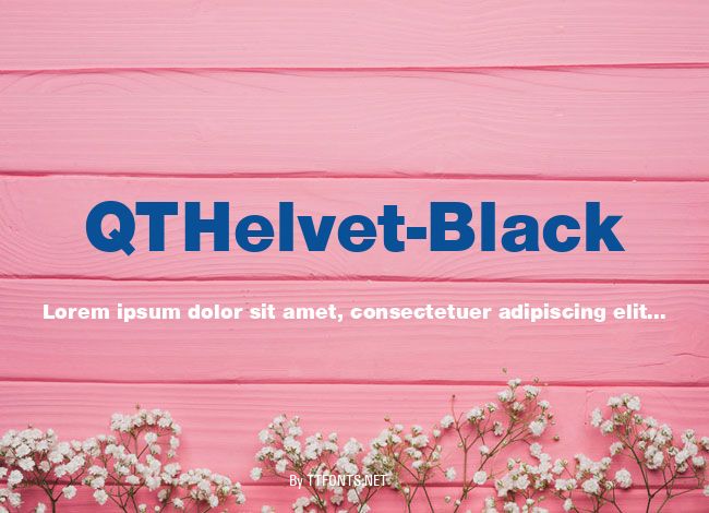 QTHelvet-Black example