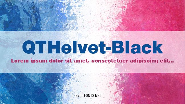 QTHelvet-Black example