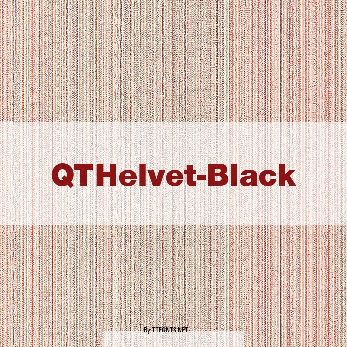 QTHelvet-Black example