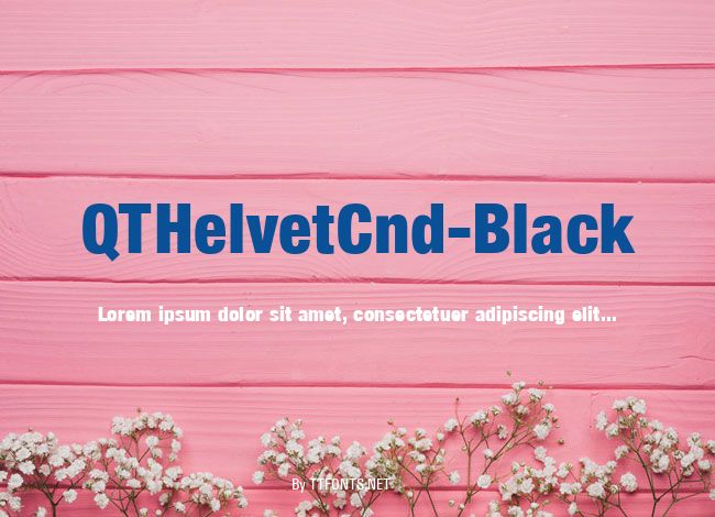 QTHelvetCnd-Black example