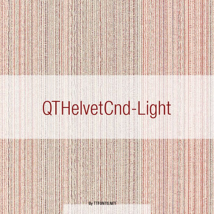 QTHelvetCnd-Light example