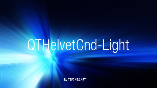 QTHelvetCnd-Light example