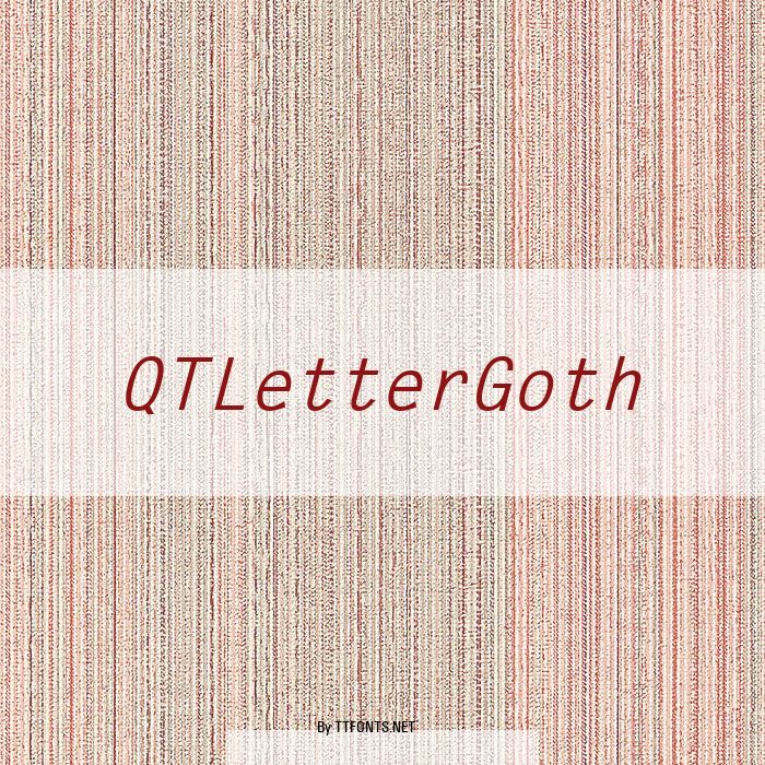 QTLetterGoth example