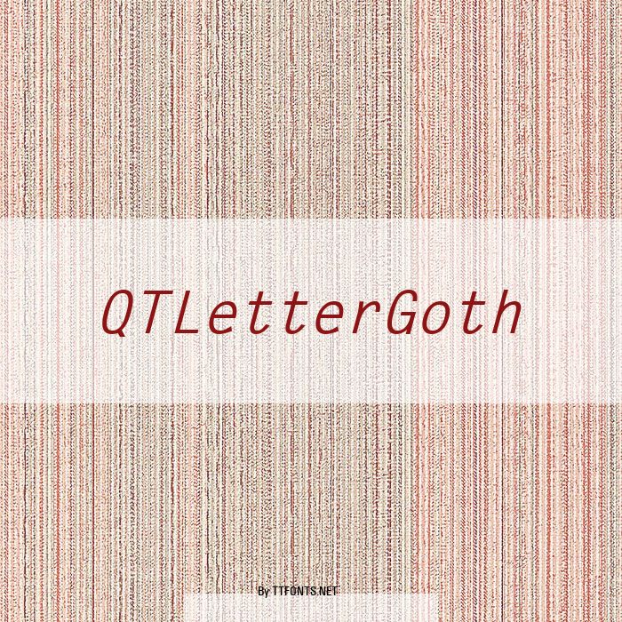 QTLetterGoth example