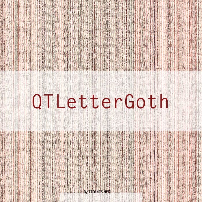 QTLetterGoth example