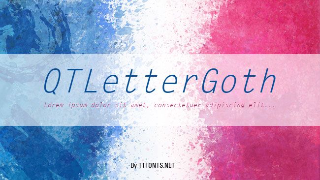 QTLetterGoth example