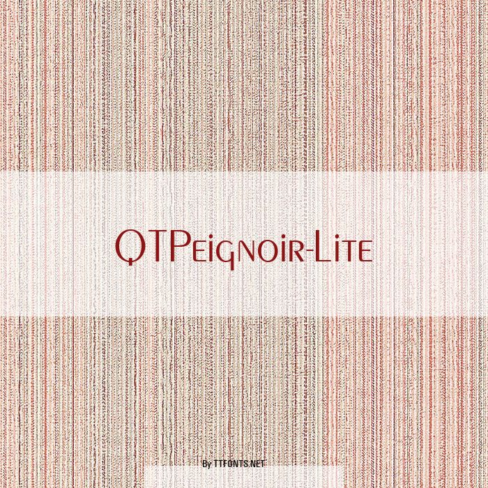 QTPeignoir-Lite example