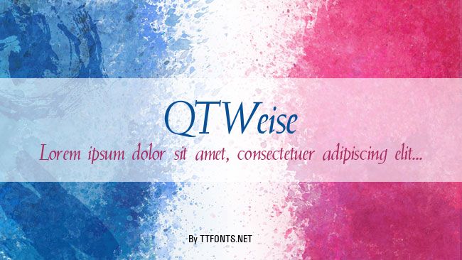 QTWeise example