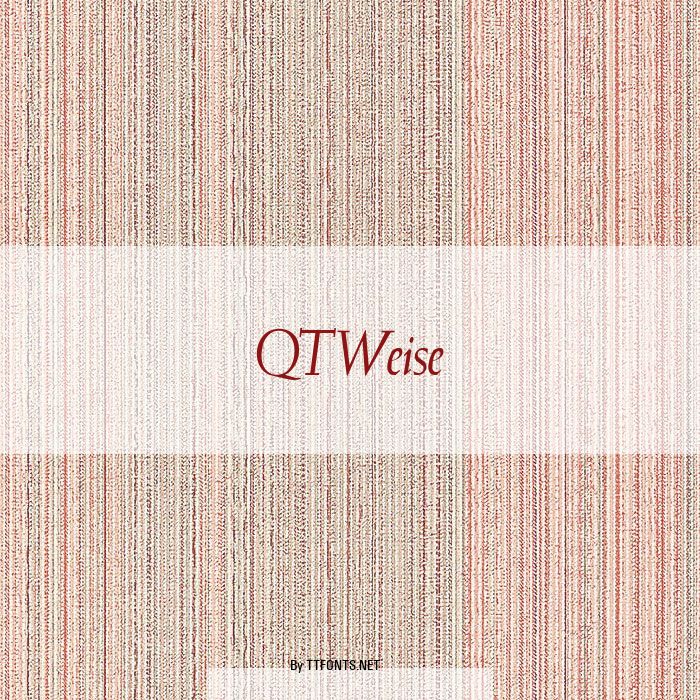 QTWeise example