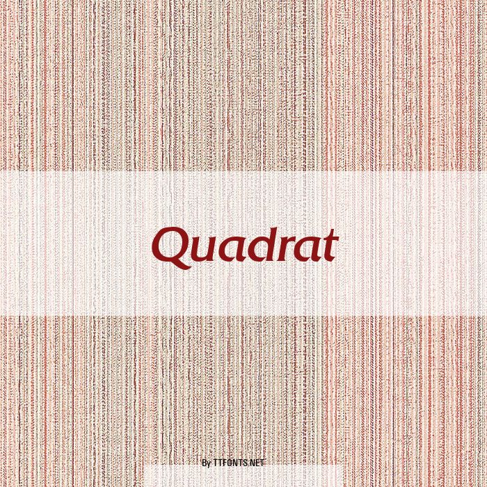 Quadrat example