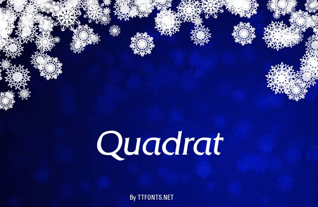 Quadrat example