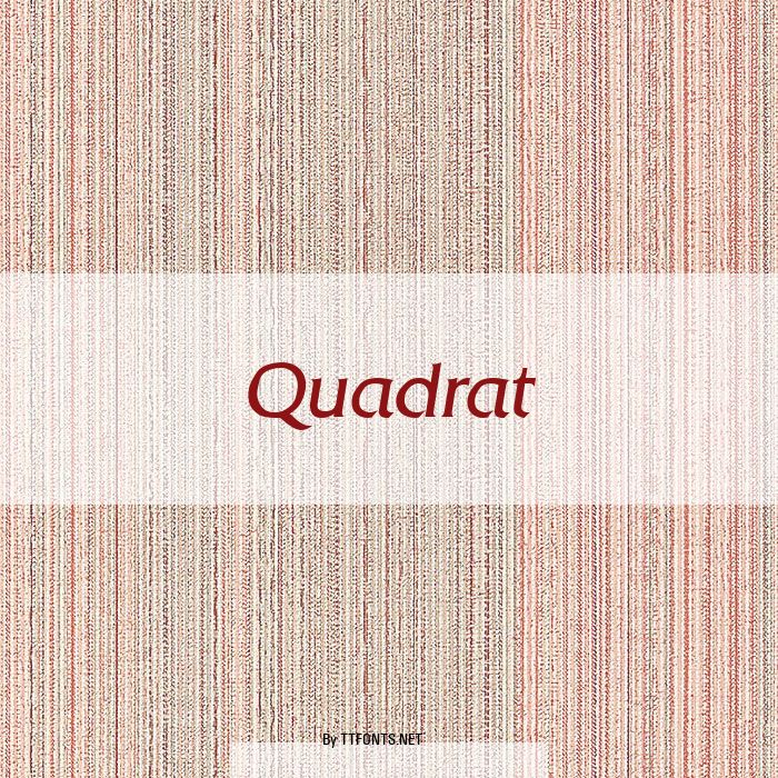 Quadrat example