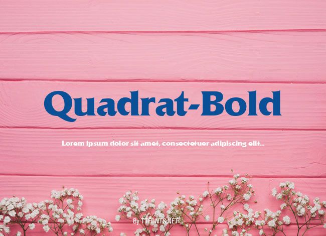 Quadrat-Bold example