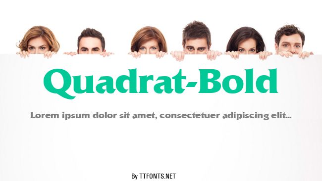 Quadrat-Bold example