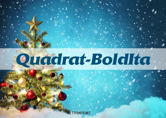 Quadrat-BoldIta example