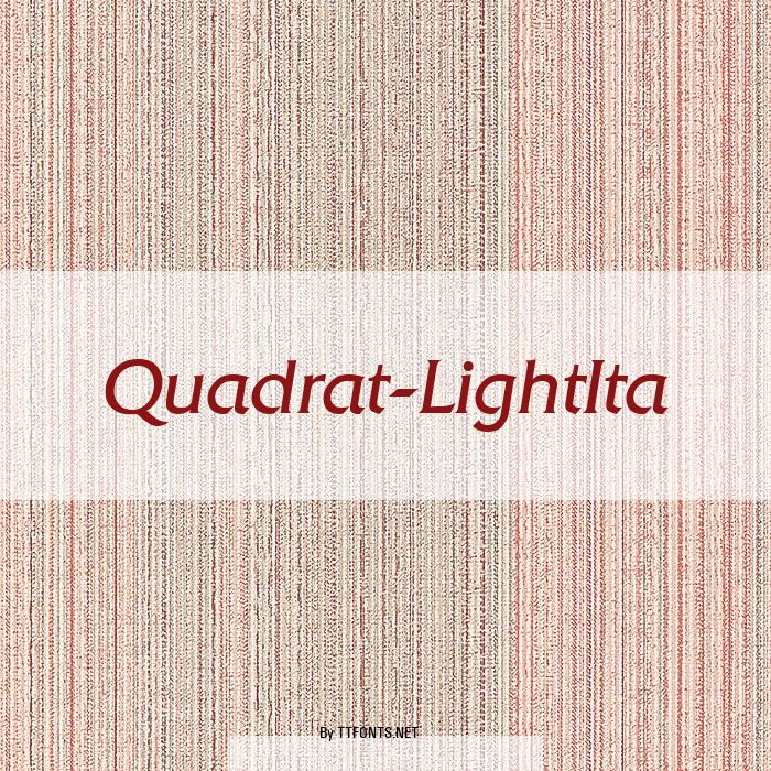 Quadrat-LightIta example