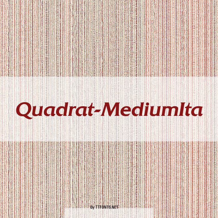 Quadrat-MediumIta example