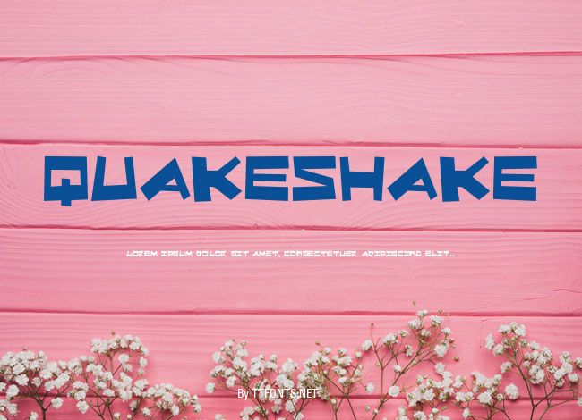 QuakeShake example