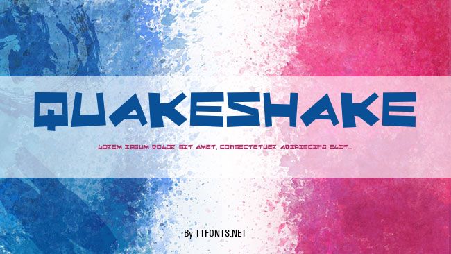 QuakeShake example